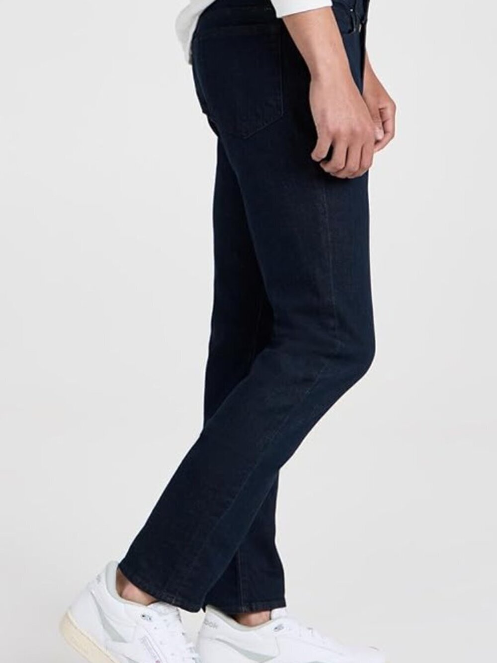 FRAME L'Homme Skinny Cobalt Dark Rinse Mid Rise Stretch Slim Leg Jeans, Size 30 - Picture 3 of 13